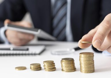 front-view-finance-business-elements-assortment front-view-finance-business-elements-assortment